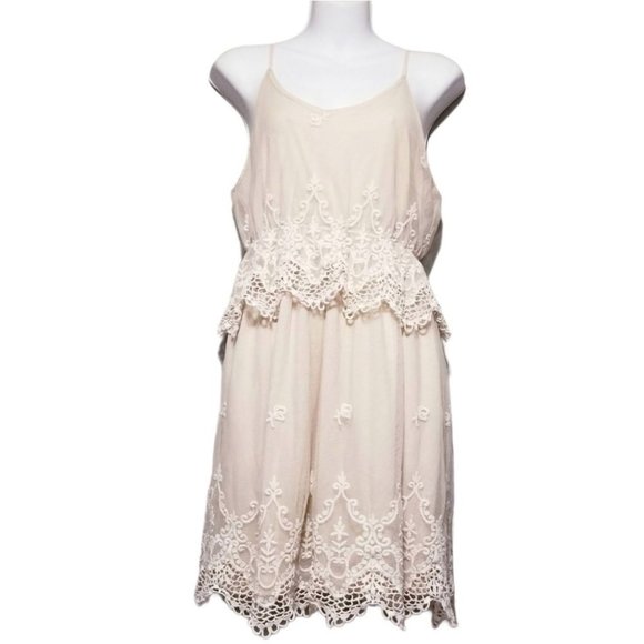 Umgee Dresses & Skirts - Umgee USA Layered Lace Embroidered Dress